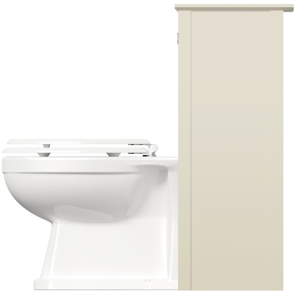 The Bath Co. Camberley satin ivory cloakroom furniture suite
