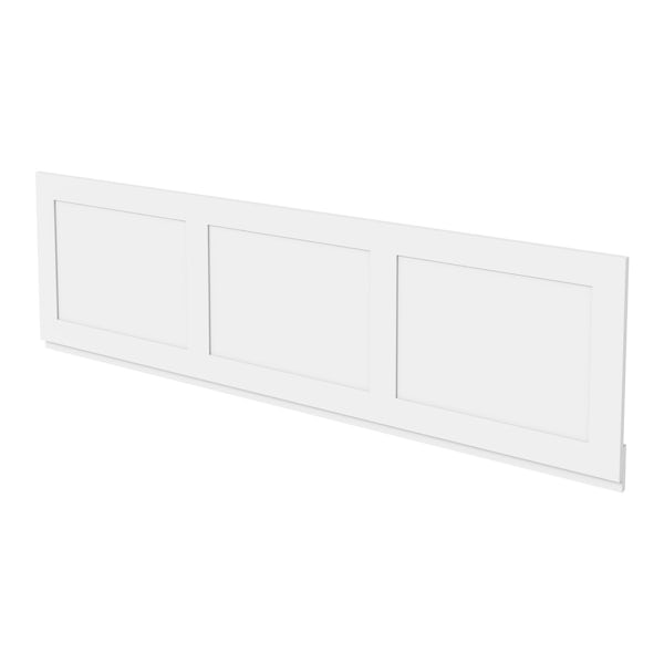 The Bath Co. Camberley white wooden straight bath front panel 1700mm