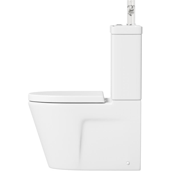Mode Harrison compact cloakroom all in one toilet and basin with tap and waste