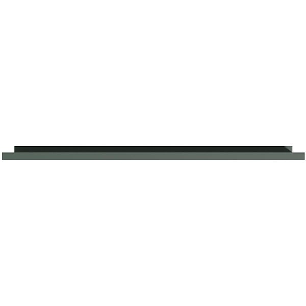 Accents green straight bath end panel 700mm