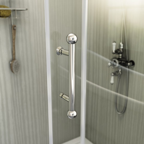 The Bath Co. Winchester traditional 6mm sliding shower door