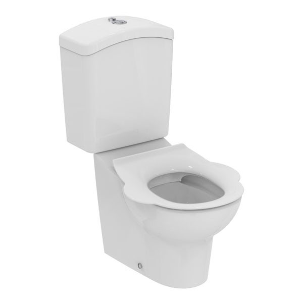 Armitage Shanks Contour 21 Splash close coupled school toilet with push button and white seat