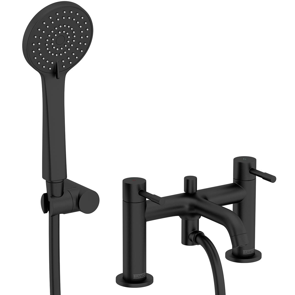 Bristan Mila black bath shower mixer tap at VictoriaPlum.com