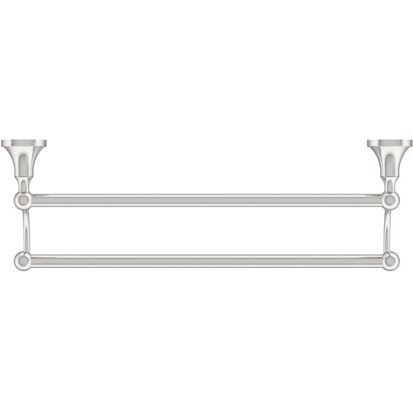 Accents round tradtional double towel bar 450mm