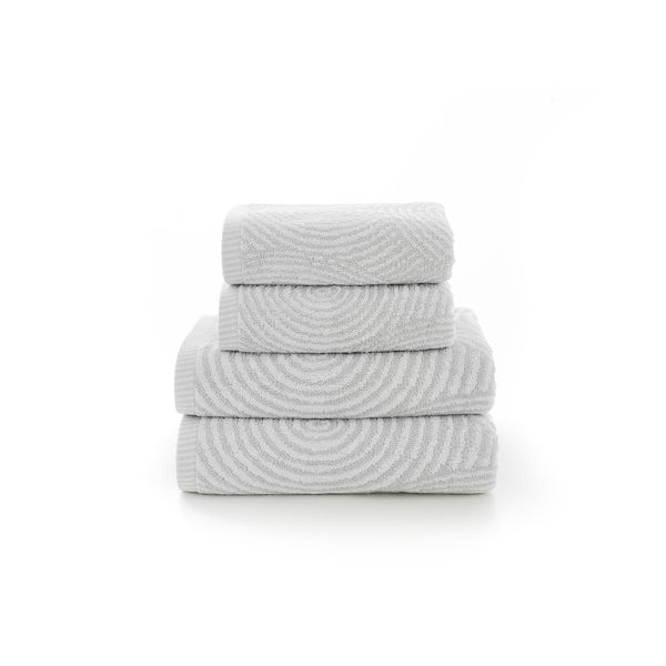 Deyongs Porto jaquared 4 piece towel bale in grey