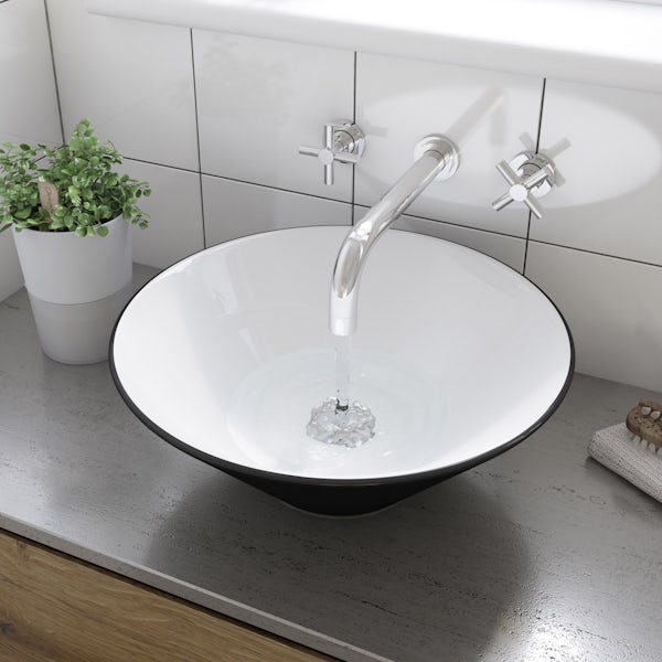 Caspian counter top basin with waste
