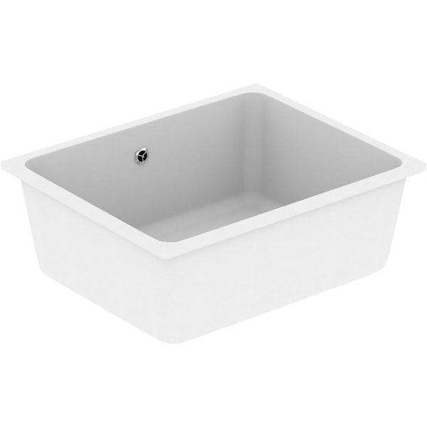 Schön Terre chalk white 1.0 bowl kitchen sink
