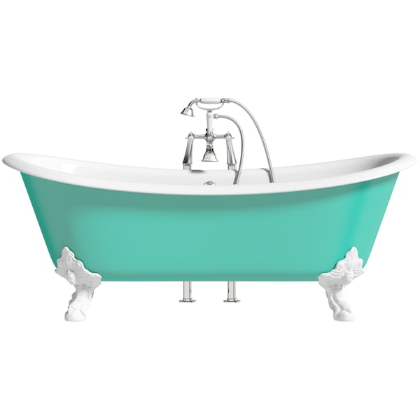Artist Collection Green Bee traditional freestanding bath & tap pack