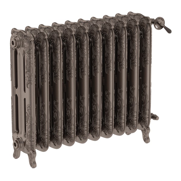 Oxford russet freestanding cast iron radiator 710 x 852