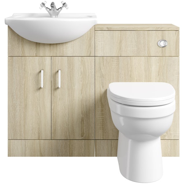 Eden oak 1040 combination with Energy back to wall toilet