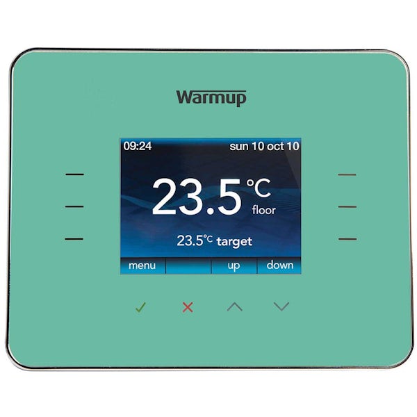 Warmup 3iE underfloor heating thermostat blue