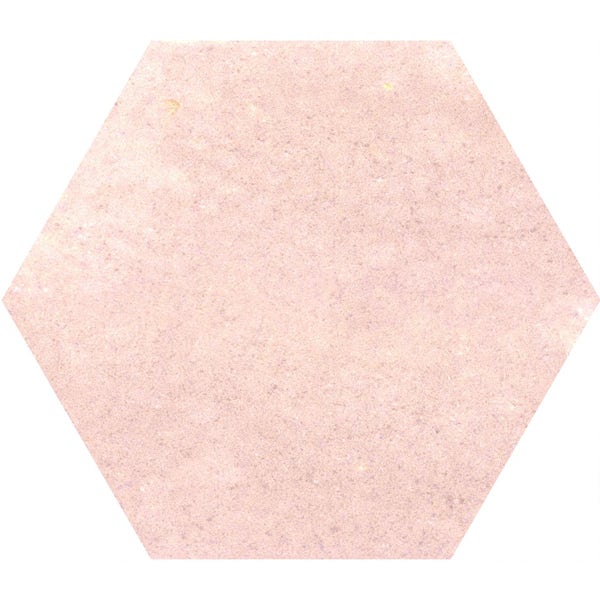 Calcolo Hope rose hexagon gloss ceramic wall tile 150 x 173mm