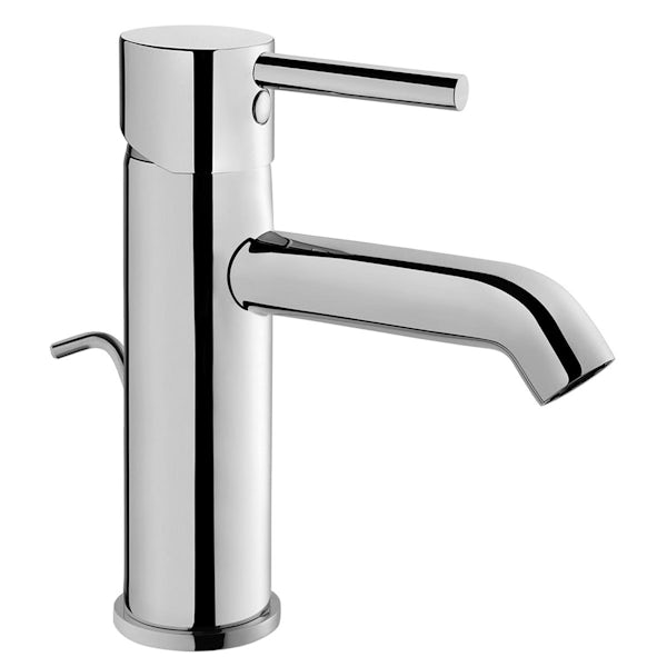 VitrA Minimax S chrome basin mixer tap with pop-up waste