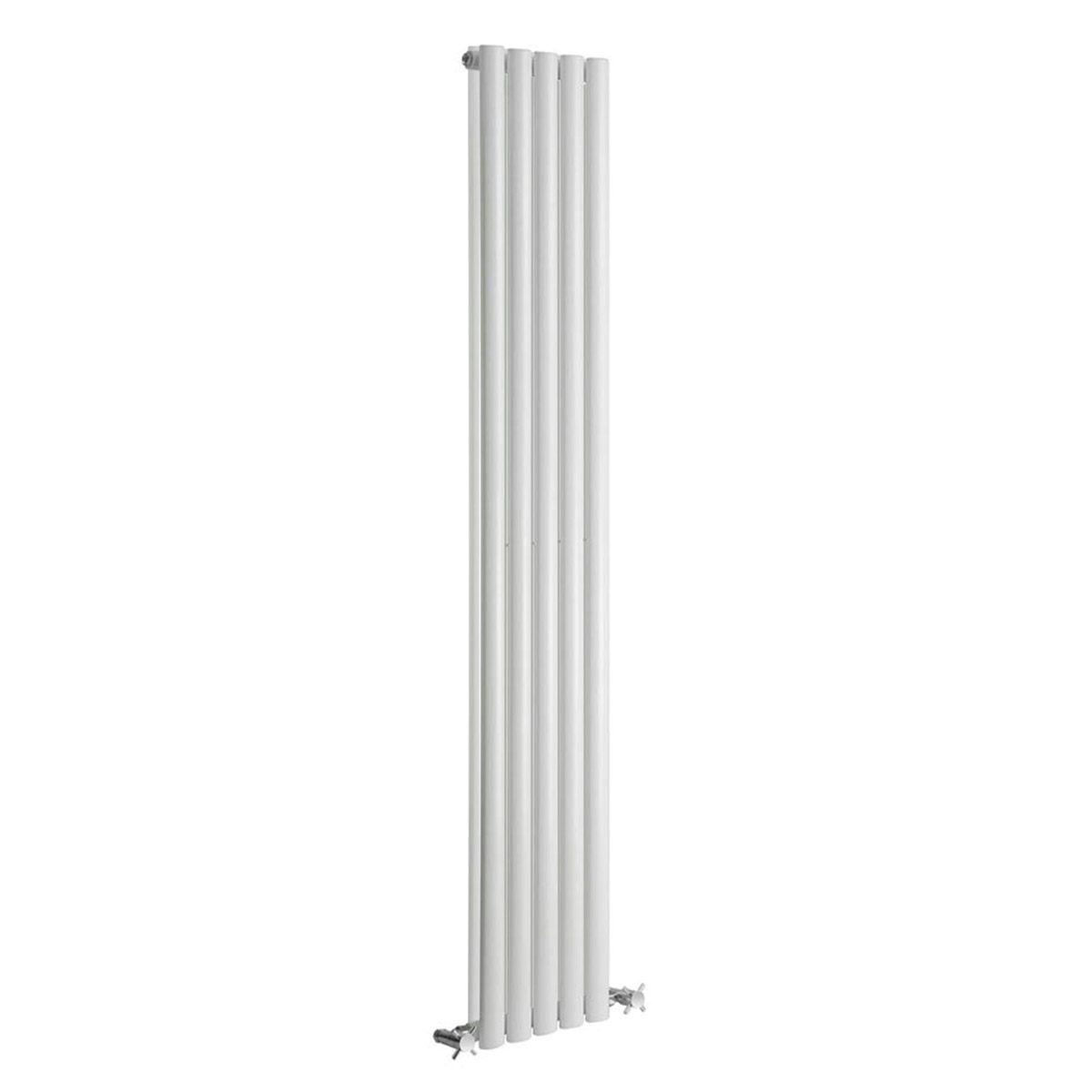 Reina Neva white double vertical steel designer radiator 1800 x 295