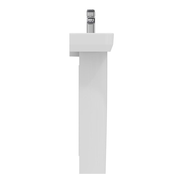 Ideal Standard i.life S 1 tap hole right hand cloakroom full pedestal basin 450mm