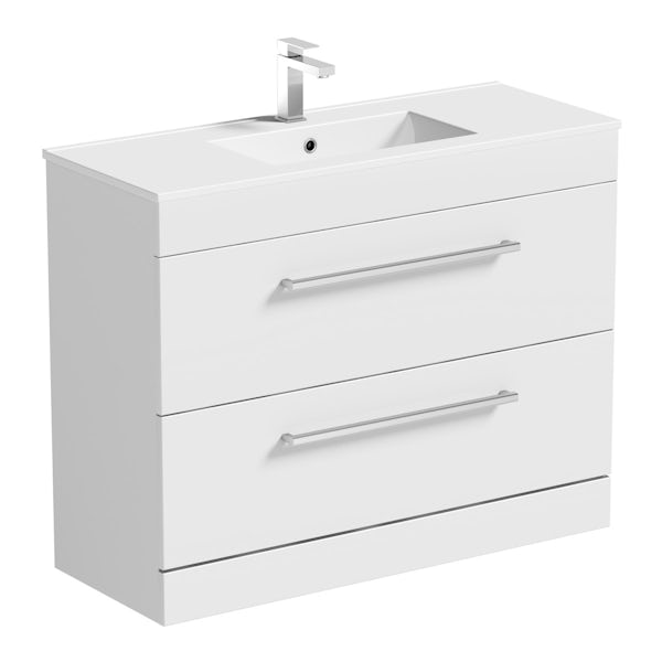 Derwent vanity drawer unit and basin 1000mm