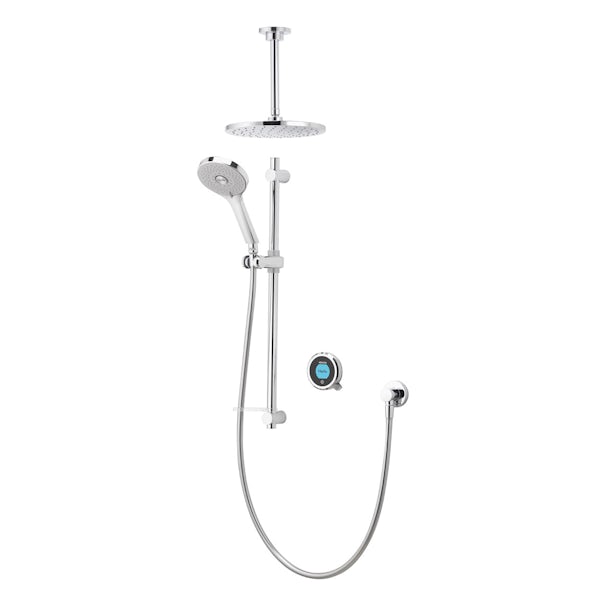 Aqualisa Optic Q Smart concealed shower with adjustable handset and ceiling head