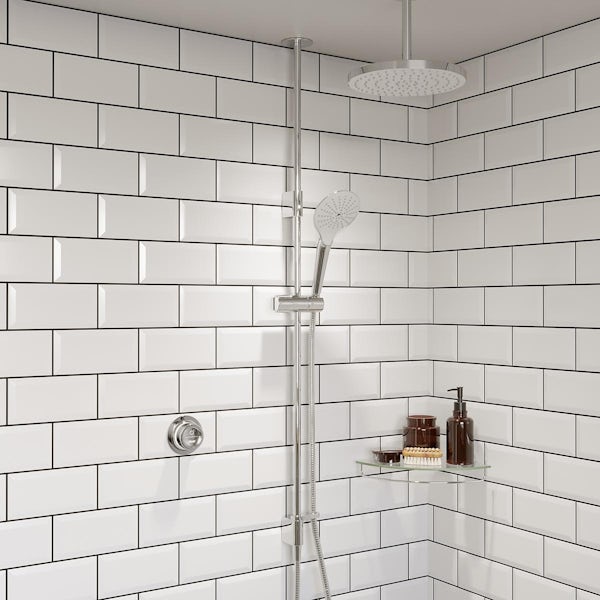 Mira Mode dual ceiling fed digital shower low pressure and pumped