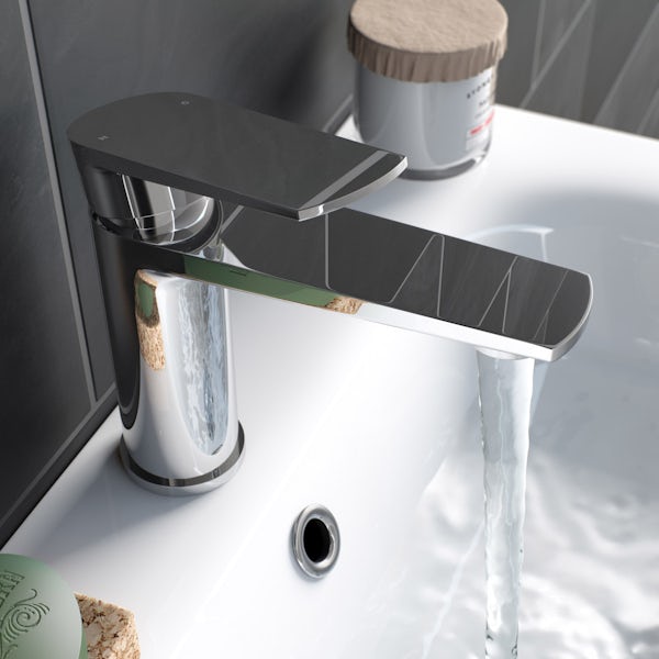 Kirke Combo basin mixer tap with click clack waste