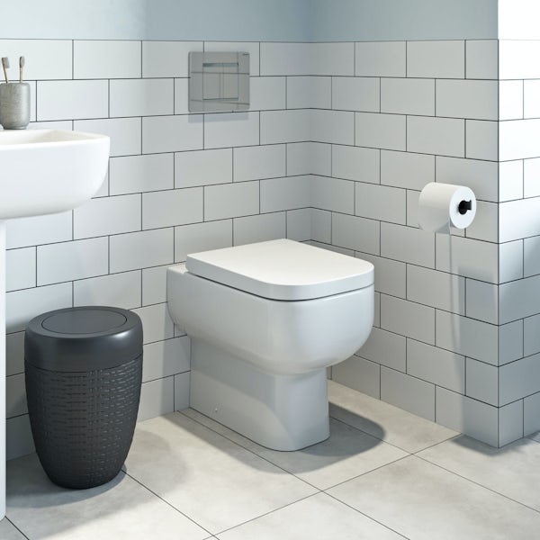 RAK Series 600 back to wall toilet with soft close seat and concealed cistern