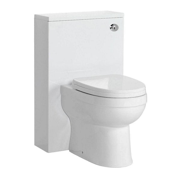 Energy Back To Wall Toilet inc Seat & Slimline White Unit