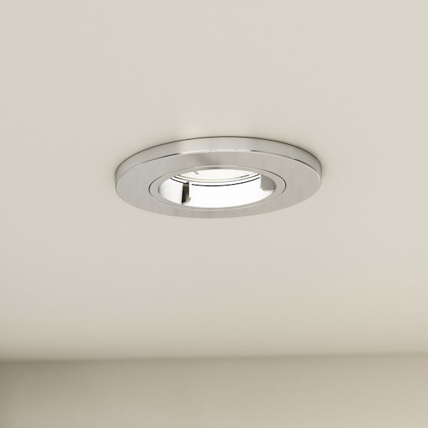 Forum fixed fire rated bathroom downlight in chrome