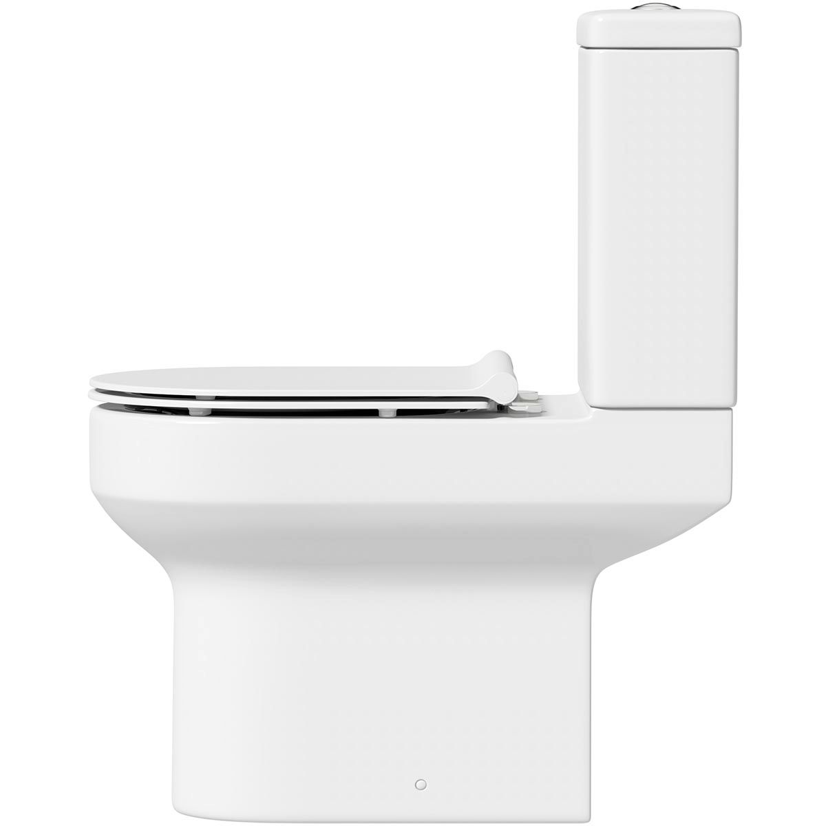 Parva Close Coupled Toilet & Soft Close Seat - Short Projection 615mm