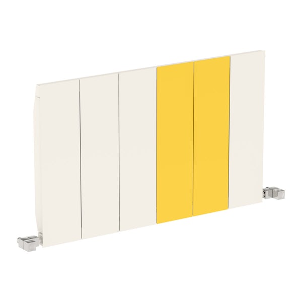 Neo soft white and zinc yellow horizontal radiator 545 x 900
