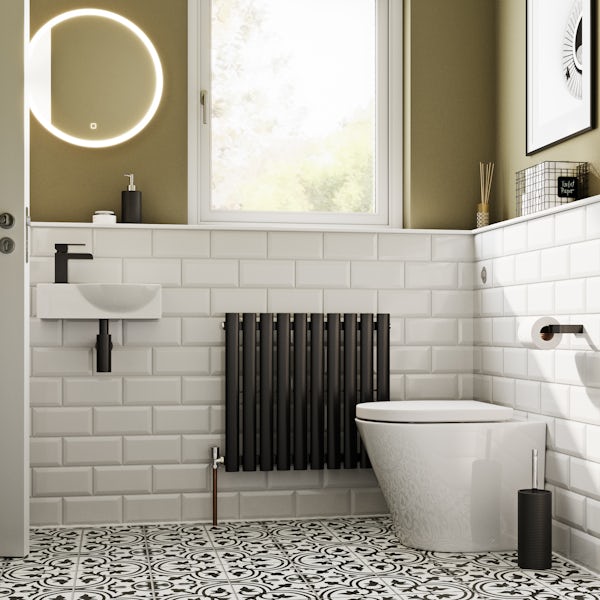 Mode Tate back to wall toilet with cloakroom basin