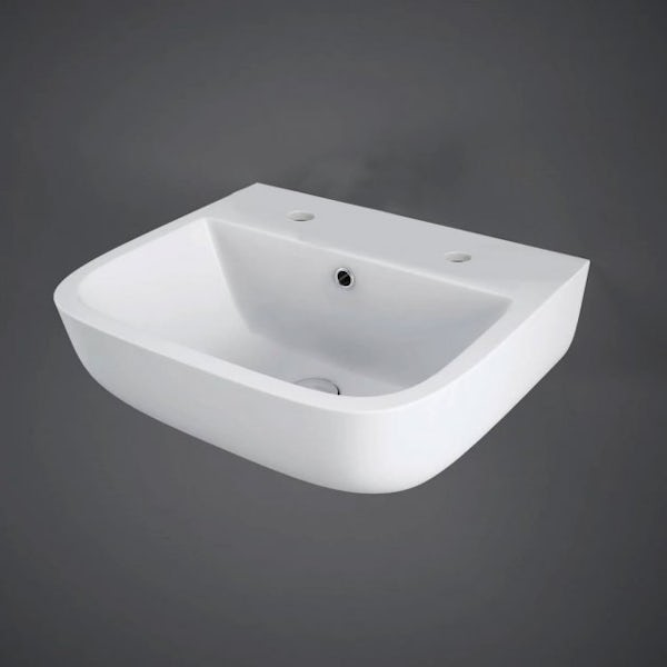 RAK Series 600 1 tap hole wall hung basin 400mm