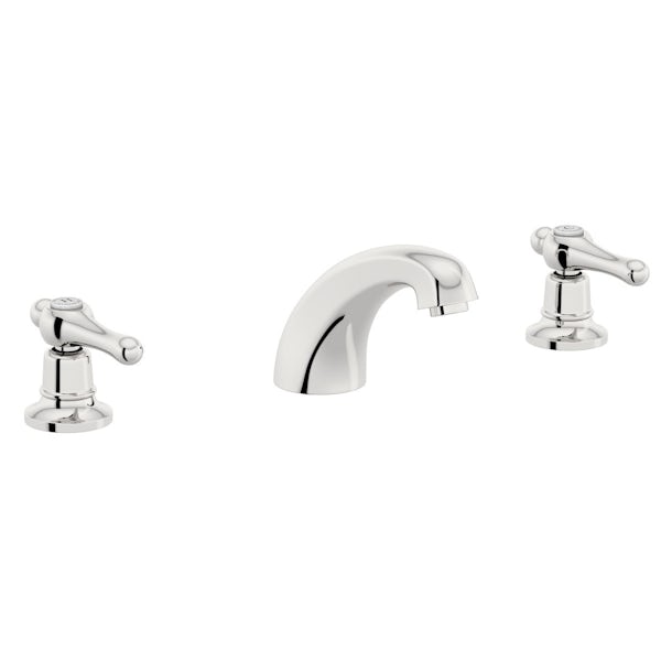 The Bath Co. Camberley lever 3 hole basin mixer tap offer pack