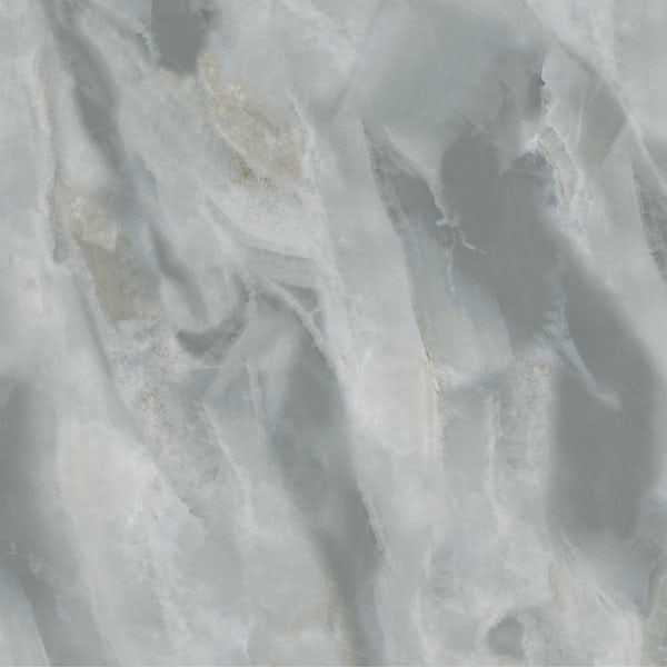 Calcolo Aquarius green glazed polished porcelain wall and floor tile 600 x 600mm