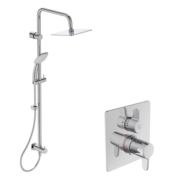 Ideal Standard Concept Freedom square concealed thermostatic mixer shower