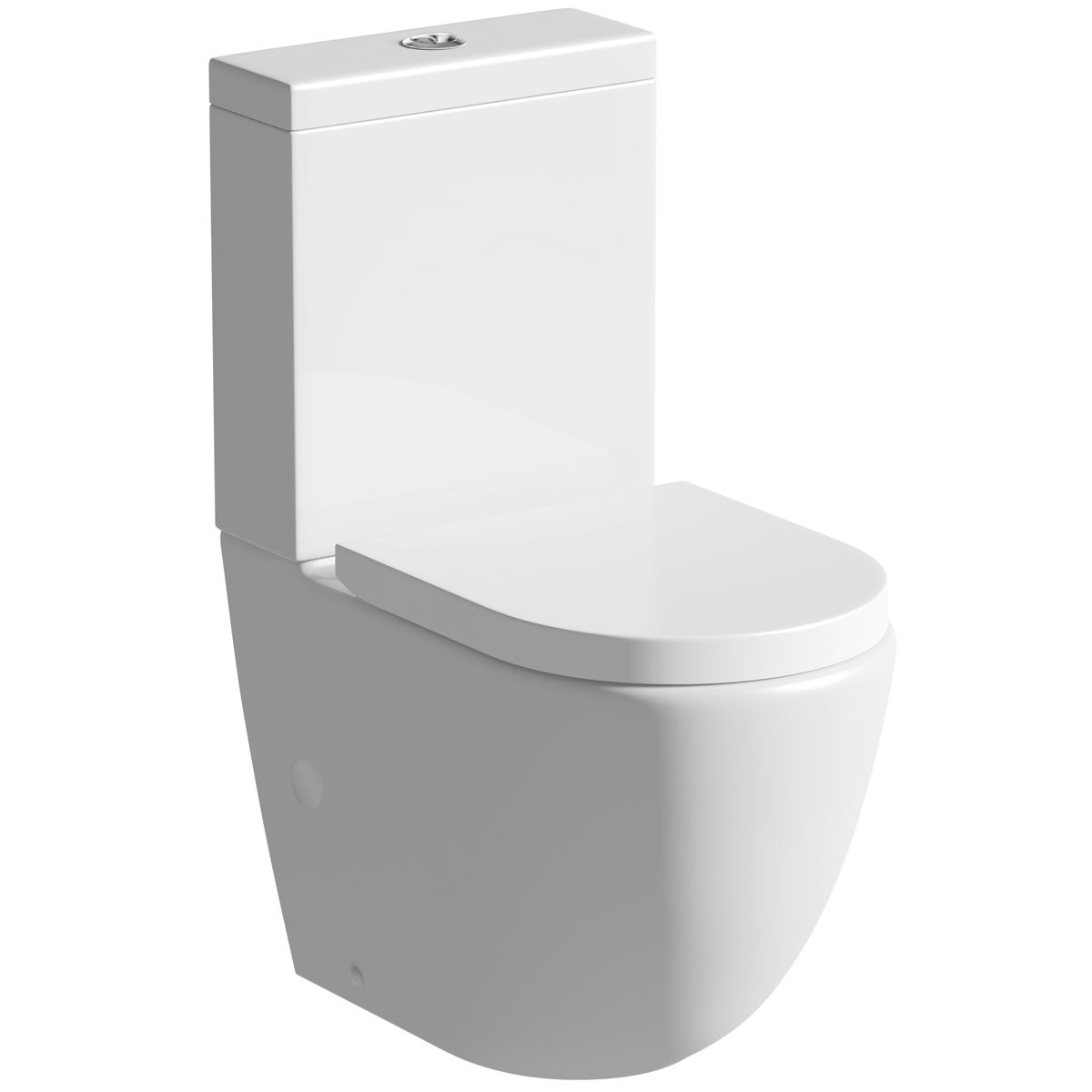Mode Harrison rimless close coupled toilet with soft close seat