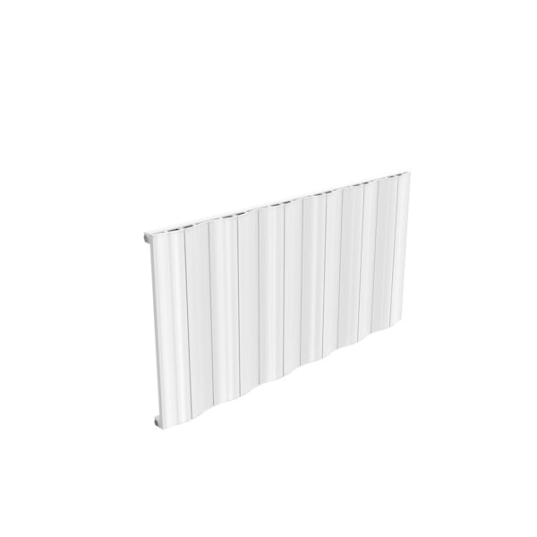 Reina Wave white single horizontal aluminium designer radiator