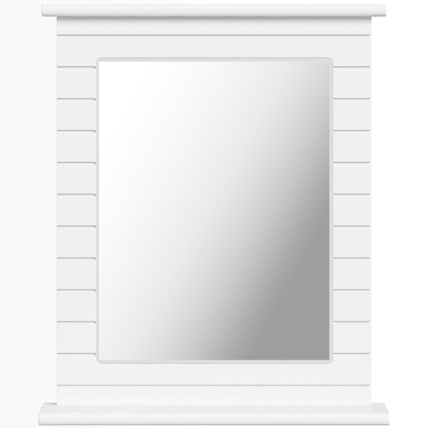 Innova Beachcomber white rectangular mirror