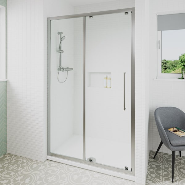 Ideal Standard 6mm sliding door rectangular shower door 1200