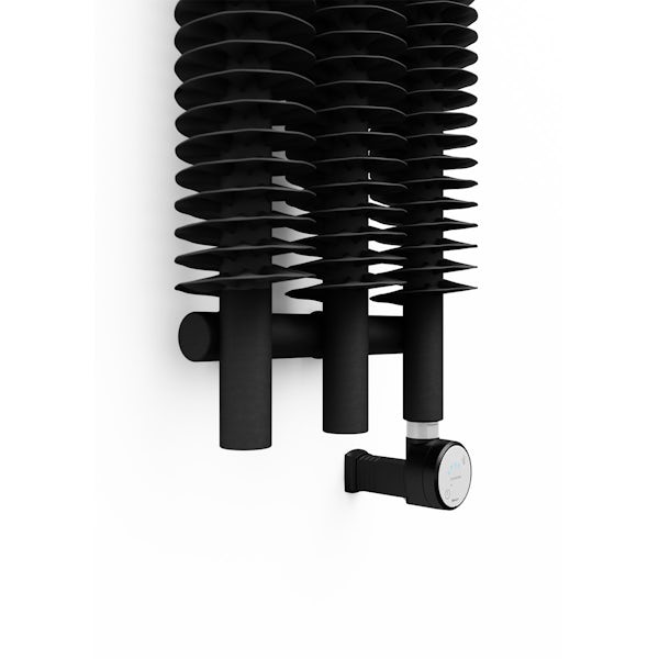 Terma Ribbon VE heban black electric radiator 1800 x 290 with MOA Blue element - black