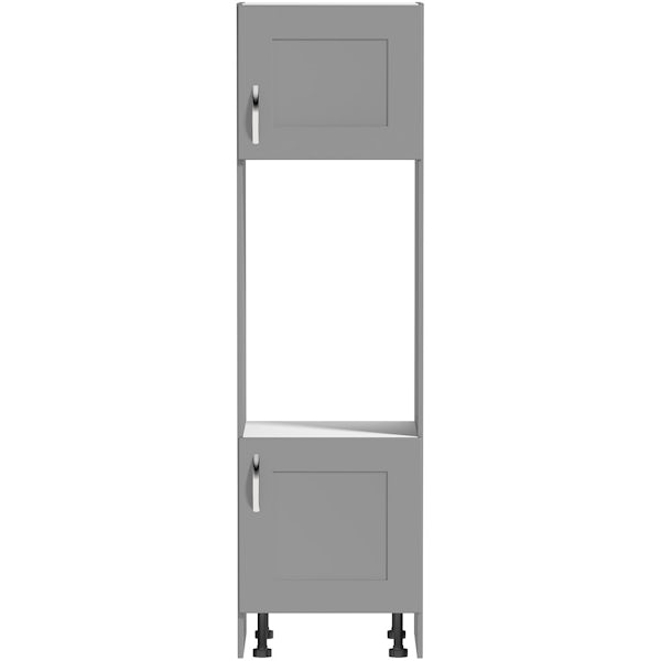 Schön New England light grey shaker 600mm double oven housing unit