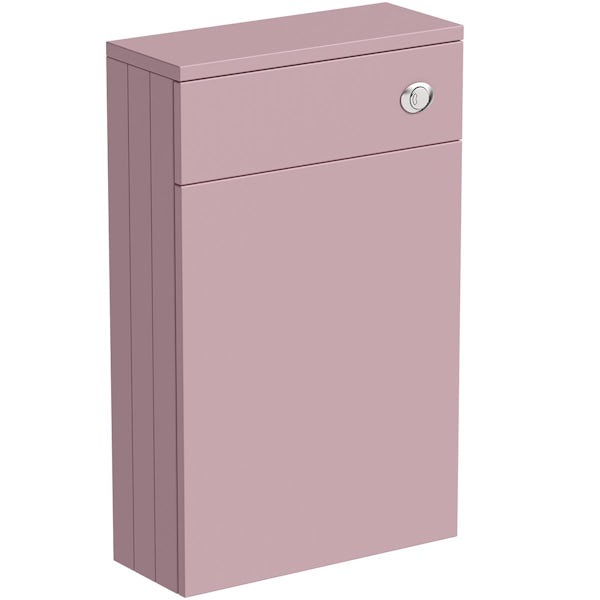 The Bath Co. Ascot pink back to wall toilet unit 500mm