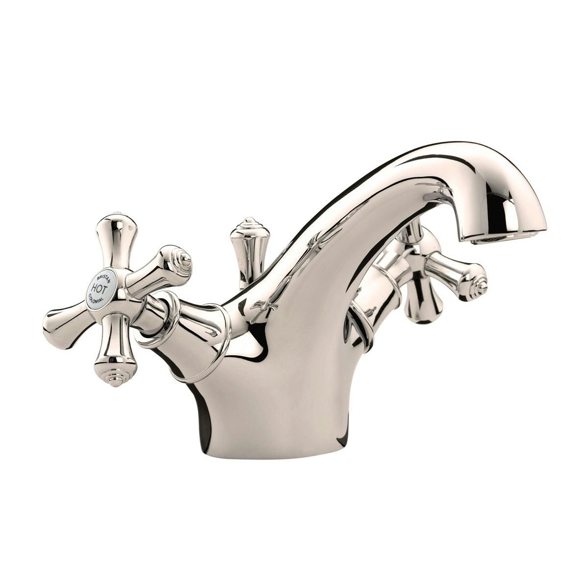 Bristan Colonial gold basin mixer tap with waste