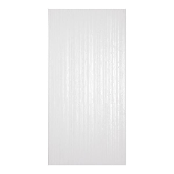 Laura Ashley Cottonwood linear field white wall tile 248mm x 498mm