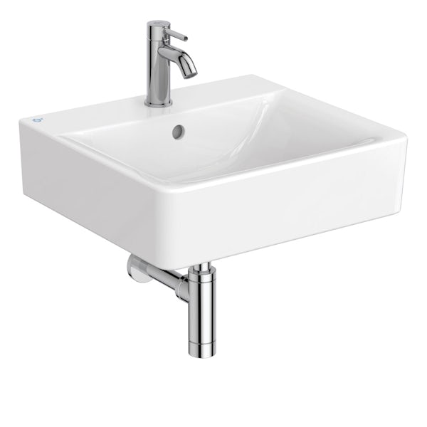 Ideal Standard Concept Cube 1 tap hole wall hung basin 500mm