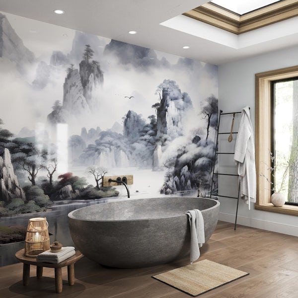 Showerwall acrylic lagoon shower wall panel 2400 x 896