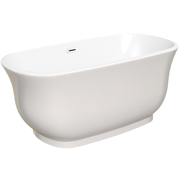 The Bath Co. Camberley pearl coloured traditional freestanding bath 1500 x 720