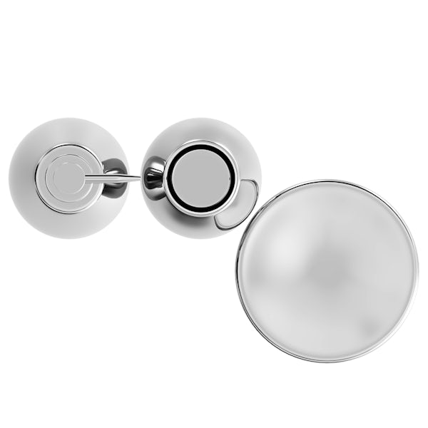 Accents Magpie silver 3pc bathroom accessory set