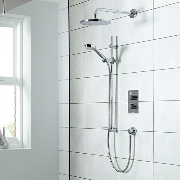 Aqualisa Dream concealed thermostatic mixer shower with wall arm