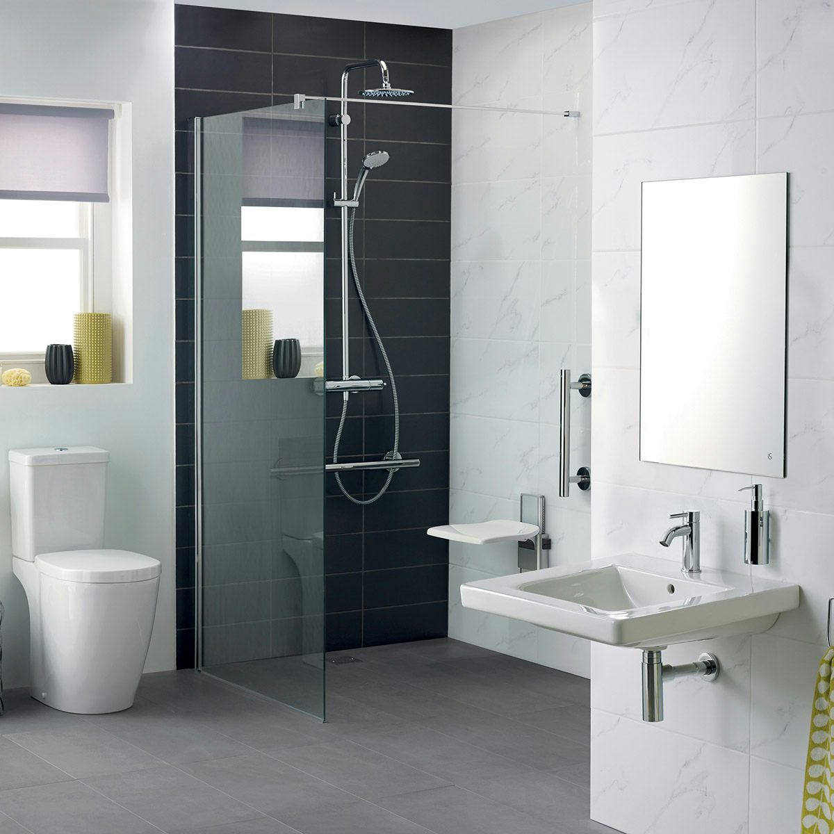 Ideal Standard Concept Freedom complete accessible wet room suite 1000mm with
