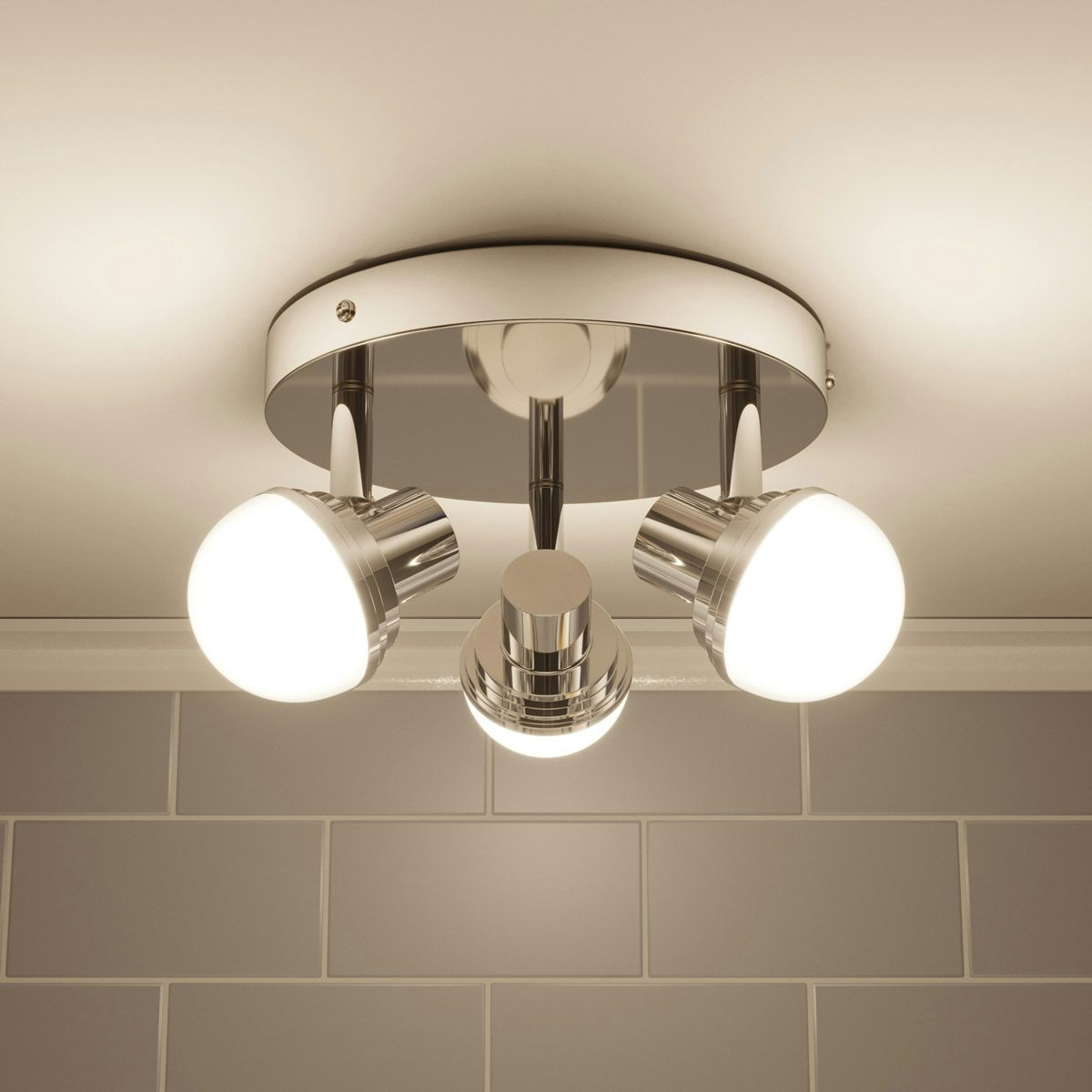 Bathroom 3 store bulb light fixtures