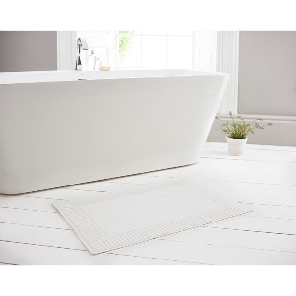 Deyongs Bliss antibacterial 650gsm bath mat white